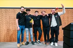 Our team on stage with the FANUC Olympiads trophy